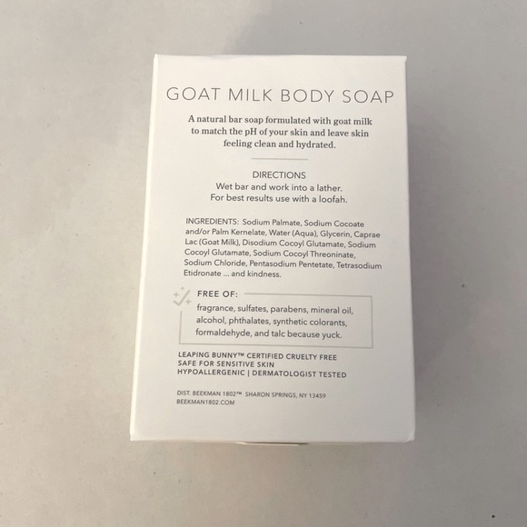 Beekman 1802 Pure Goat Milk Body Soap Bar - 9 oz.  FRAGRANCE FREE Moisturizing - Picture 2 of 2